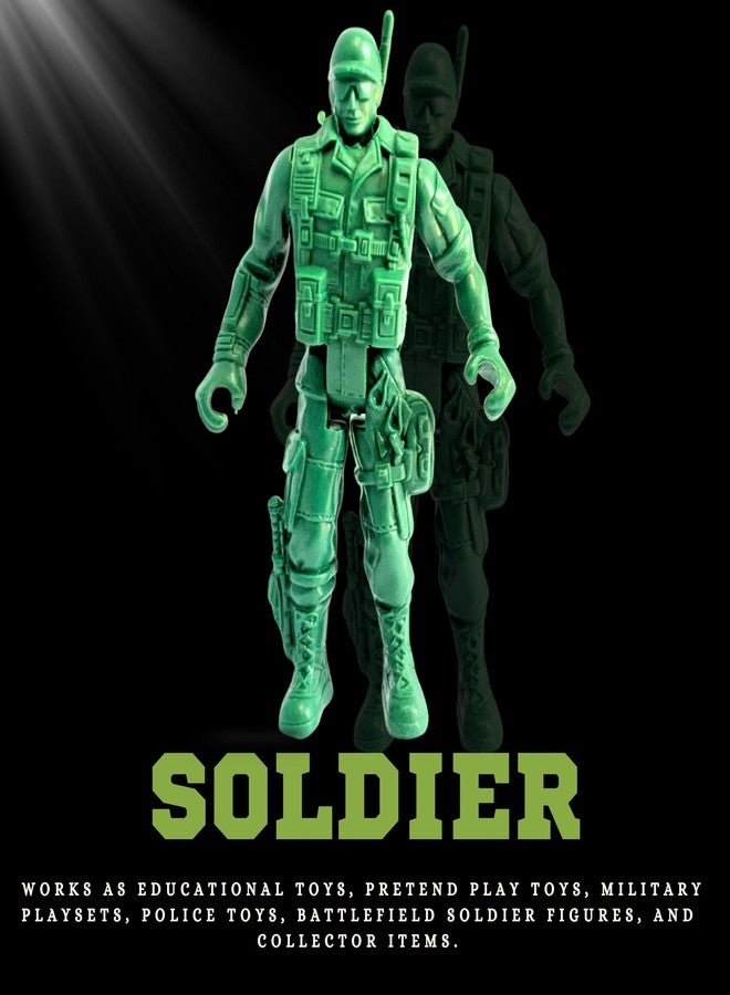 Mallexo Army Toys for Kids | 16 PCS Military Soldier Figurine Toys for Boys and Girls Realistic Army Men Battlefield Special Force Police Action Figure Birthday Gifts Education & Decoration Items - Image 4